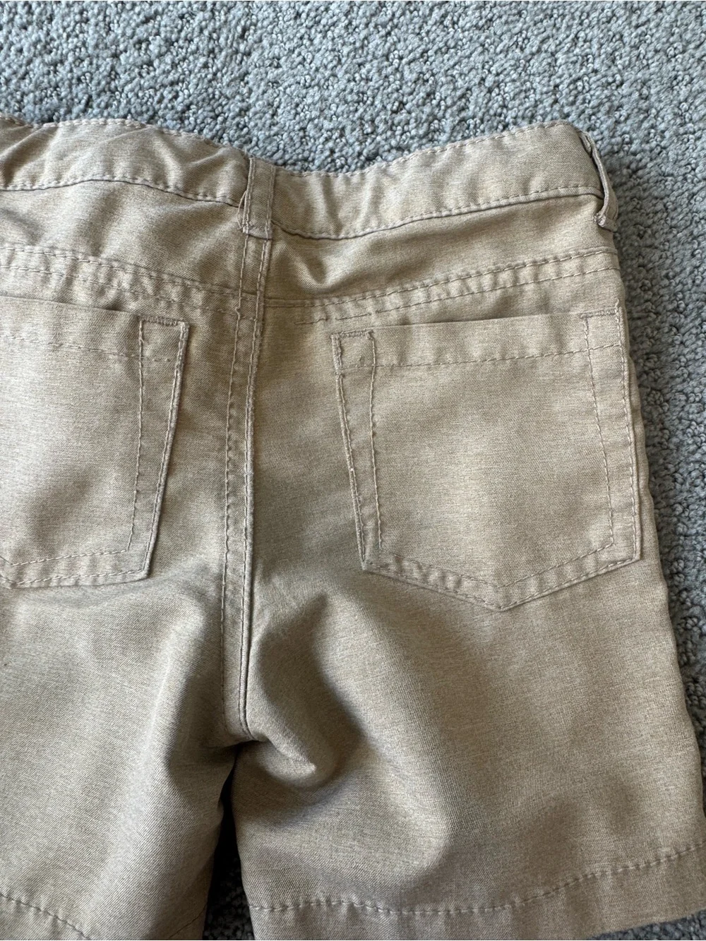 Cat & Jack Boys 3T Uniform Chino Shorts Lot 2 Navy Khaki Adjustable Waist